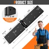 Lipshome Heavy Duty Gate Hinges,Black Door Hinge with Screws, Adjustable