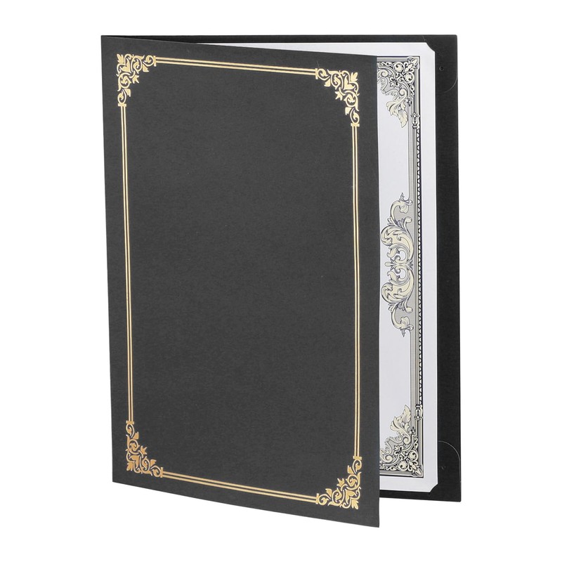 10 Diploma Files, A4, Bi-Fold, Award Holder, with Certificate Paper,