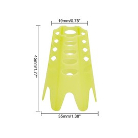 MiOYOOW 10 Pieces Golf Tees Plastic Golf Simulator Tees Portable Golf Training Tees for Indoor and Outdoor Practice