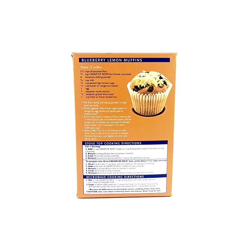 Cream Of Rice Gluten Free Hot Cereal 28 oz 12