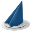 Duni napkin no. 154672, tissue, dark blue, 4-ply, 1/4-fold, 40