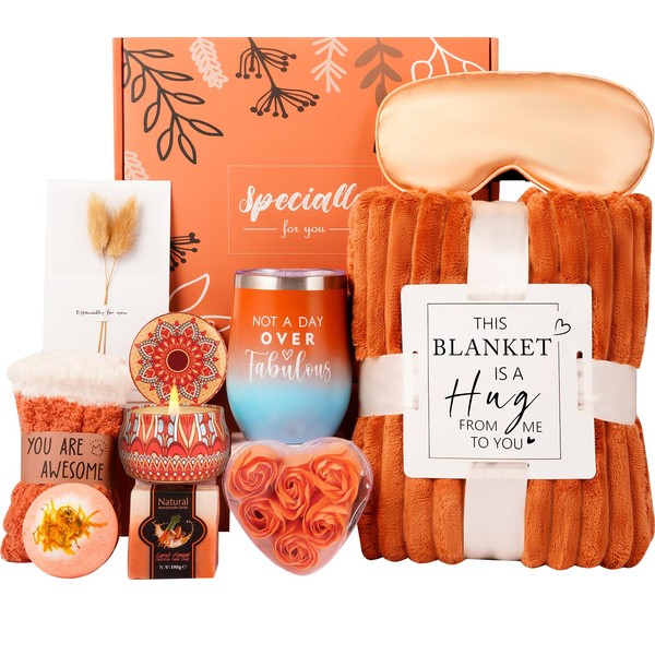 Fall Gifts for Women Orange,Halloween, Birthday Gifts for Mom Her