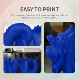 OVERTURE OVERTURE Easy PLA 1.75mm 3D Printer Filament, 1kg PLA Cardboard Spool (2.2lbs), Dimensional Accuracy +/- 0.02mm, Fit Most FDM Printer (Easy Cobalt Blue)