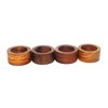 SHAFA IMPEX Napkin Rings, Wood Napkin Rings Set of 12