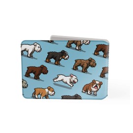Pixel Bulldogs, Dog Oyster Card Holder / Travelcard, Bus Pass Wallet