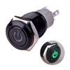 Ulincos Latching Push Button Switch U16F5 1NO1NC SPDT ON/Off Black