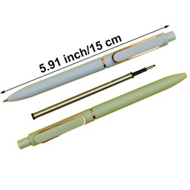 Maydahui 10 Pcs Pretty Retractable Gel Ink Pens Morandi Color 0.5 mm Bullet Head Tip Classic Simple Rollerball Pens Black Ink for Business Office School Party Goodie Bags