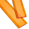 2 Pack Plastic Ruler Straight Ruler Plastic Measuring Tool for
