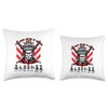Japanese samurai warrior Seven Virtues of Bushido novelty Throw Pillow