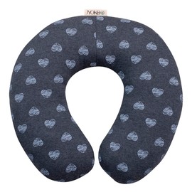 JANABEBE Kids Travel Pillow (Blue Heart)