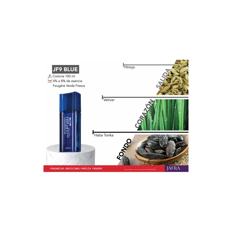 J- F9 Blue Colonia Para Caballero By Jafra Jf9 Blue
