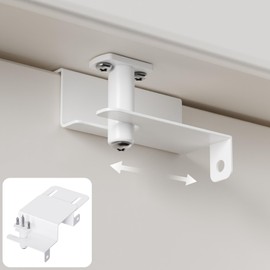 AIYOTAR Child Proof Door Top Lock, Child Safety Door Top Lock, Top Door Lock for Kids Safety, Adjustable Child Locks for Door, Sliding Door Lock for Kids Safety, Sturdy Metal, White, 1 Pack