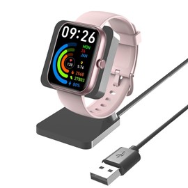 IDW25 Smart Watch Charger,Lamshaw Charging Stand Desk Holder Charging Dock Station Compatible with VRPEFIT IDW25,Compatible with Konitee IDW25 Smart Watch (Black-Dock)