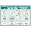 How to wash your hands Safety poster - 1mm flexible