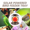 BESPORTBLE Solar Bird Feeder Solar Lamp Hanging Metal Bird Feeder