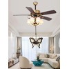 QLXHBOT Ceiling Fan Pull Chain Ornaments Extension,12 Inch Lighting And