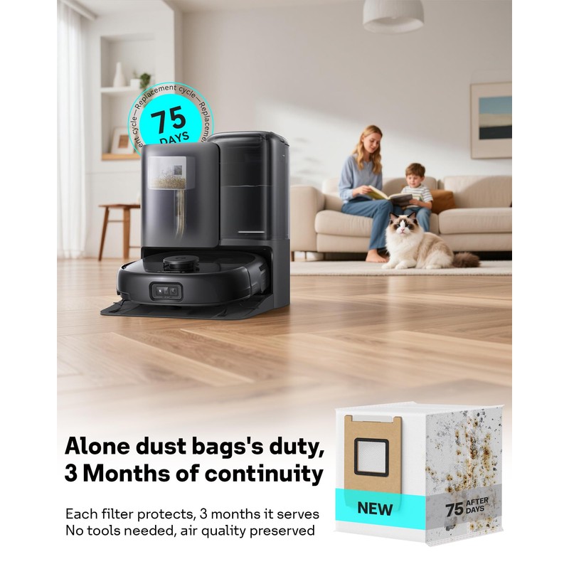 Leemone 12 Pack E25 E28 Dust Bags Compatible with eufy