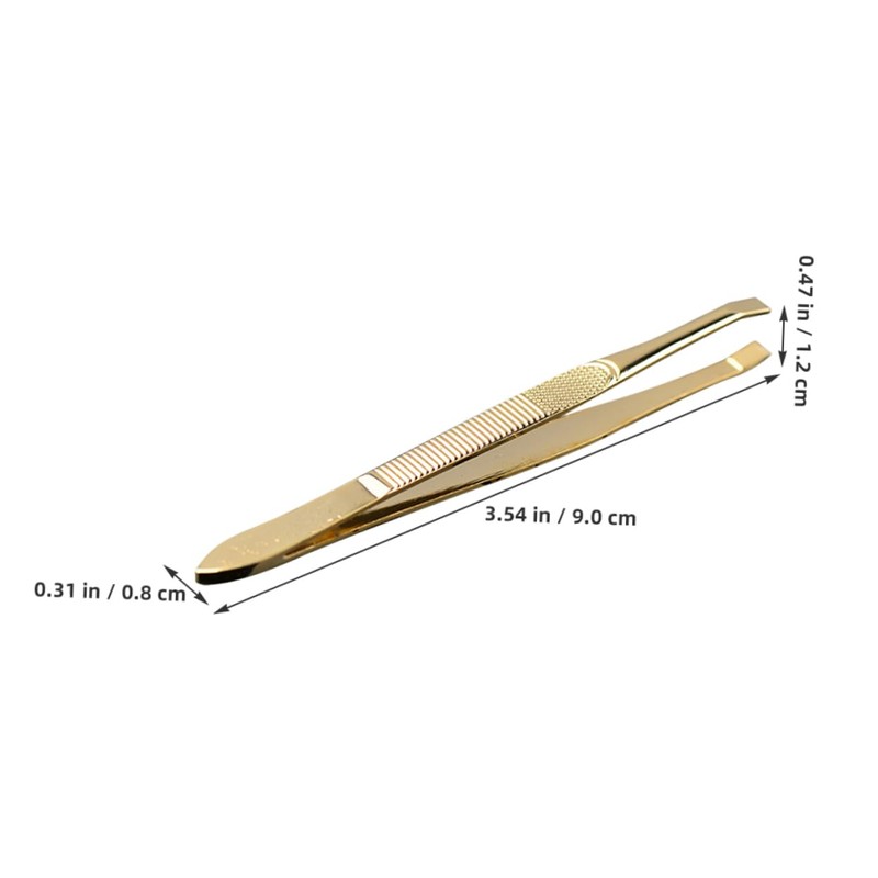 OATIPHO 10 pcs Stainless Steel Eyebrow Tweezer Removal Tools for