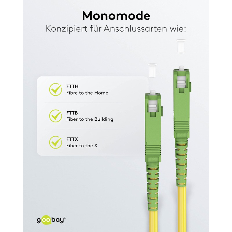 goobay 59642 Fibre Optic Cable (FTTH) / Singlemode (OS2) Simplex