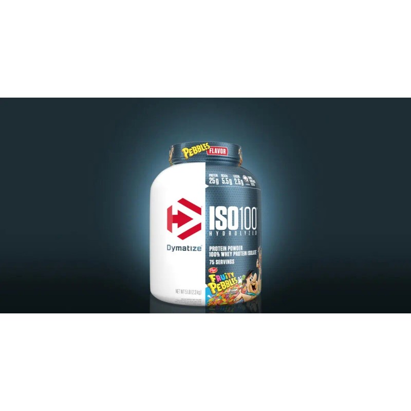 Suplemento Polvo Dymatize Iso 100 Proteína Pote 3kg Sabor Fruity