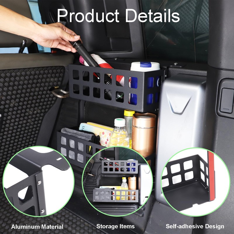 PIUGILH Trunk Storage Organizer Compatible with Land Rover Defender 110