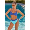 BECCA Women's Color Code Reversible Bikini Top, Adjustable, Tie Back,