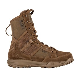 5.11 Tactical Men’s A/T All-Terrain 8-inch Military Style Boots for Snow, Hiking, Work – Non-Zip, Water-Resistant, Dark Coyote, 11.5 Wide, Style 12422