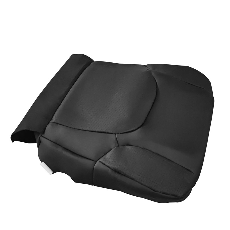 UINIEBOOM Left Front Driver Bottom Leather Seat Cover, Replacement Black