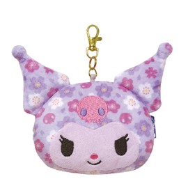 Kei Company Sanrio Characters (Japanese Goods Series) Face Pass Case, Kuromi SAW-PC-KU H 3.9 x W 5.1 x D 1.6 inches (10 x 13 x 4 cm)