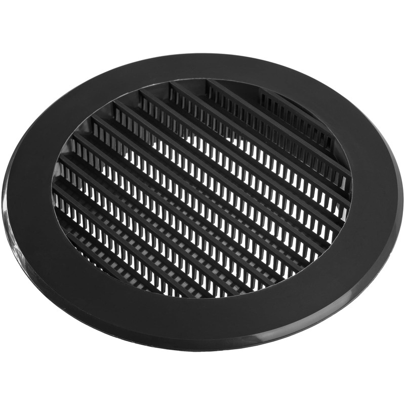 Vent Systems 4'' Inch Black Soffit Vent Cover - Round
