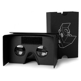 Google Cardboard,VR Headset 3D Box Virtual Reality Glasses with Big Clear 3D Optical Lens and Comfortable Head Strap for All 3-6 Inch Smartphones