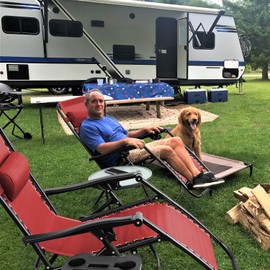 Homall Zero Gravity Chair Patio Folding Lawn Lounge Chairs Outdoor Lounge Gravity Chair Camp Reclining Lounge Chair with Cup Holder Pillows for Poolside Backyard and Beach Set of 2 (Red)