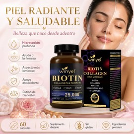 Biotina Colágeno Keratina Para Cabello Piel Y Uñas