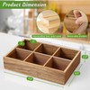 DRASTAR Tea Bag Organizer, Acacia Wooden Tea Bag Holder, Tea