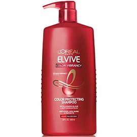 L'Oréal Paris Elvive Color Vibrancy Protecting Shampoo, for Color Treated Hair, Shampoo with Linseed Elixir and Anti-Oxidants, for Anti-Fade, High Shine, and Color Protection, 28 fl. oz.