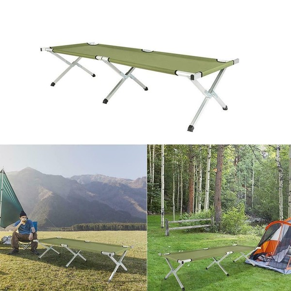 TREATLIFE HOME Comfortable Folding Camping Cot with Carrying Bag for