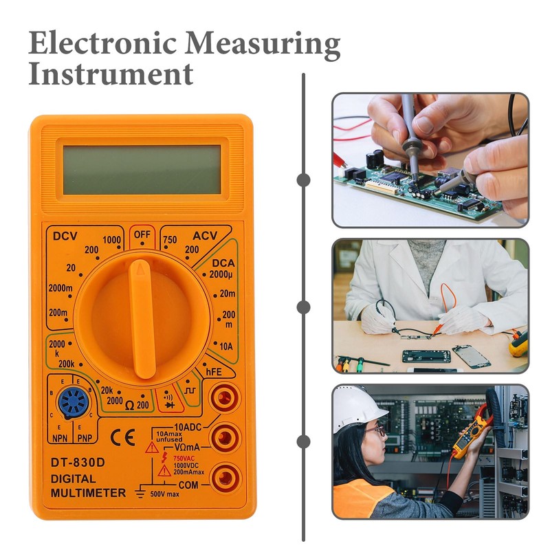 Instrumento De Medición Electrónico Probador De Multímetro Digital Herramienta De