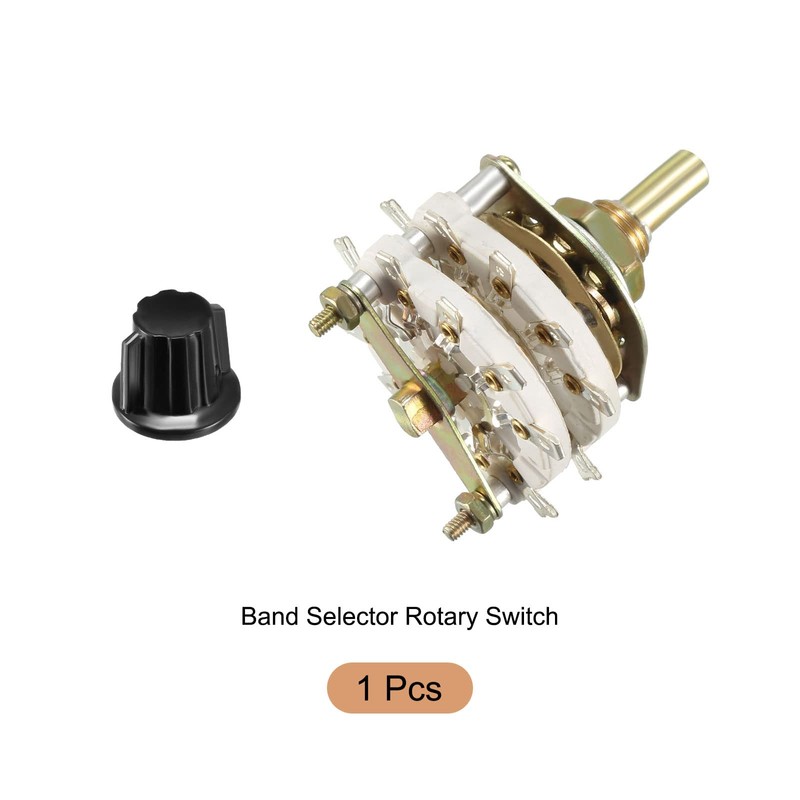 Rebower Band Selector Rotary Switch 4P4T 4 Pole 4 Position,