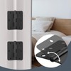SORGMACH Door Hinges 3 1/2 Inch Matte Black 3.5 Inch