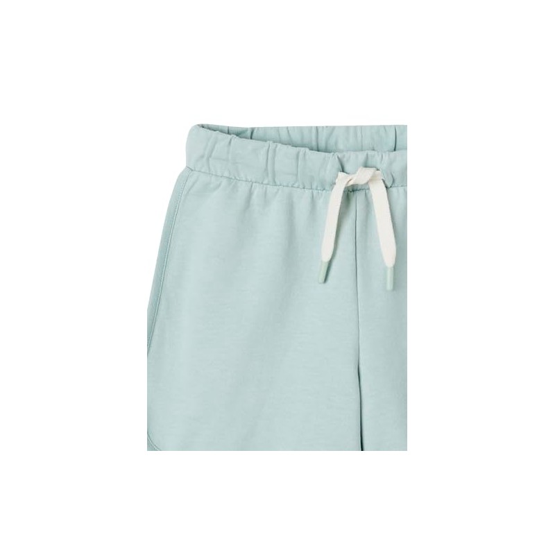 Vertbaudet Girls Sweat Shorts with Recycled Polyester Aqua 110, green