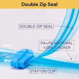 EZONEDEAL 5 Pcs Vacuum Storage Bags for Clothes, Compressed Travel Saving Bags, Perfect for Seasonal Clothes Storage & Travel Luggage Organizer For Home Storage & Organisation (5 X-Large (90x130cm))