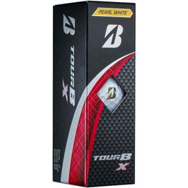 Bridgestone B4GXJ Tour B X Golf Balls, 2024 Model, Sleeve Box, 3 Balls, Pearl White