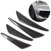 KIMISS Bumper Canards, 4Pcs/Set Universal Carbon Fiber Bumper Canards Spoiler
