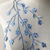Selene Iron on Applique Embellishment Flower Leaf Vines Embroidery Applique