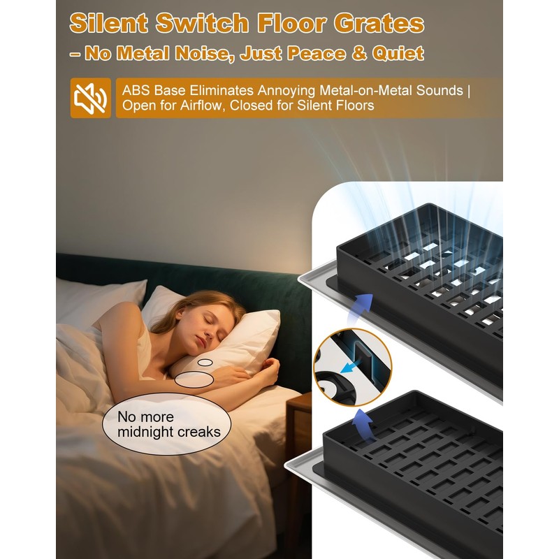 Floor Vent Covers 4x10 Inch – Heavy Duty Walkable Air