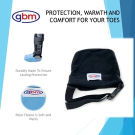 2- Pack - GBM - Cast Sock - Heavy-Duty Non-Slip Adjustable Closed Toe Cast Cover, Fits Virtually Any Leg, Ankle, or Foot Cast (Blue)