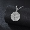 Grmdit Caduceus Necklace 925 Sterling Silver Hermes God Pendant Necklace