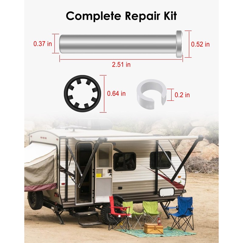 Power Rv Awning Replacement Part Pins and Fasteners Kit Fits