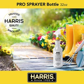 HARRIS FAMOUS ROACH TABLETS HARRIS Professional Spray Bottle 32oz (3-Pack), All-Purpose for Cleaning and Plants with Clear Finish, Pressurized Sprayer, Adjustable Nozzle and Measurements