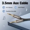 rycvaky 3.5mm Audio Auxiliary Stereo Cable, Gold Plated Connectors Male